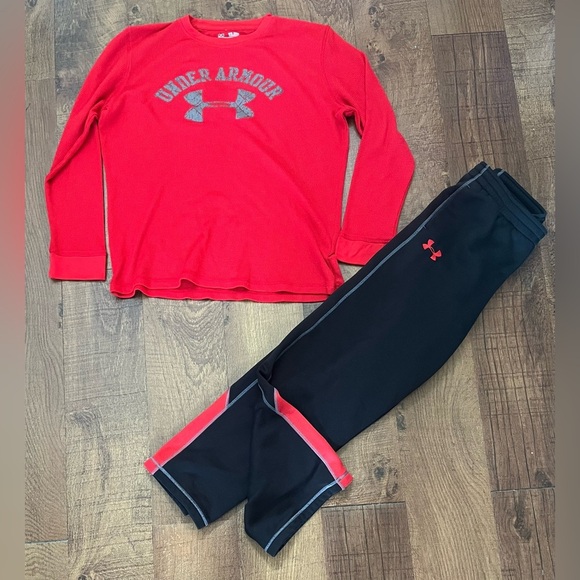 Under Armour boys outfit 2 two pieces Sz XL extra large 18/20 - Picture 1 of 12
